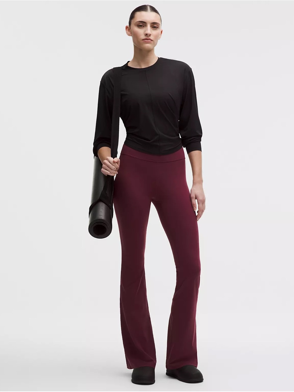 Lululemon Nulu High Rise Flare Garnet 4